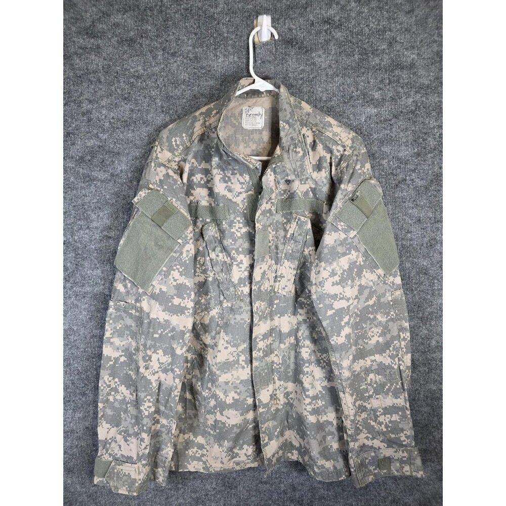 Army Combat Uniform Jacket Mens Large Long ACU Camo Flame Resistant